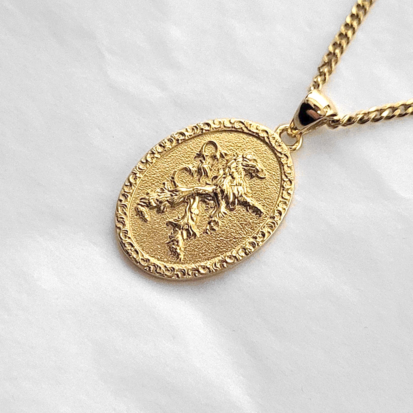 Gold Lion Head Necklace– HLcollection - Handmade Gold and Silver Jewelry