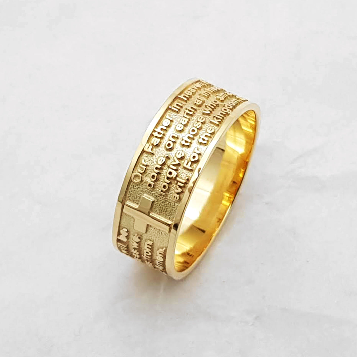  GOWE The Lord of Rings Ring for Men Women The Precious Ring of  Mordor Pure 18K Solid Yellow Gold: Clothing, Shoes & Jewelry